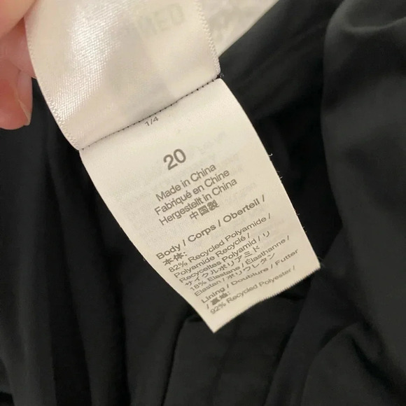 J. Crew Ruched Sweetheart One-Piece Swimsuit - Black - Size 20 - Picture 4 of 4